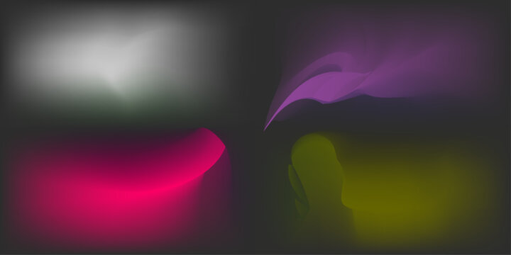 Abstract purple space background with stars and glowing light waves and energy glow wallpaper design
