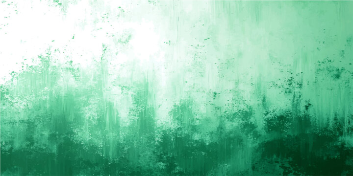 Abstract grunge green texture vector background. Distressed emerald and mint green gradient backdrop. Grungy weathered surface for graphic design, web, and print projects.