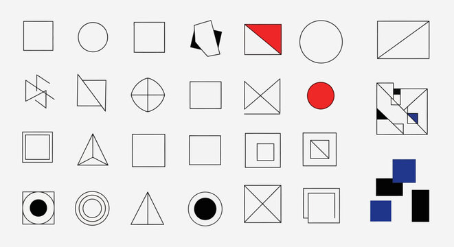 Geometric Shapes Abstract Pattern Background Design Elements