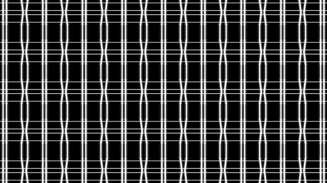 Seamless abstract digital infrastructure loop featuring a data grid layer. Premium tech graphic background for cyber defense and coding. 4K.
