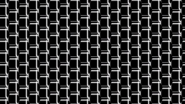 Futuristic Hexagonal Data Grid Animation. Endless Minimalist Sci-Fi Tech Presentation Backdrop Video Loop