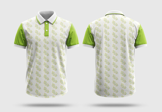 Floral Polo Shirt Design Template