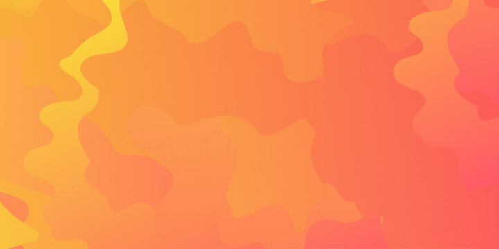 Light yellow, Red vector backdrop with curves. Colorful geometric background. Orange elements with fluid gradient. Dynamic shapes composition. Groovy abstract wavy layered background .

