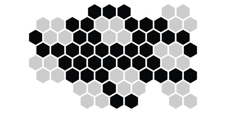 simple black grey color honeybee pattern vector design.