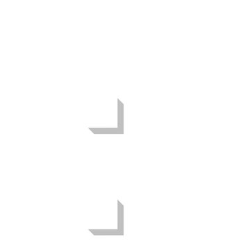 Modern gray colon punctuation symbol design on transparent background