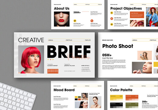 Creative Brief Presntation Template Layout