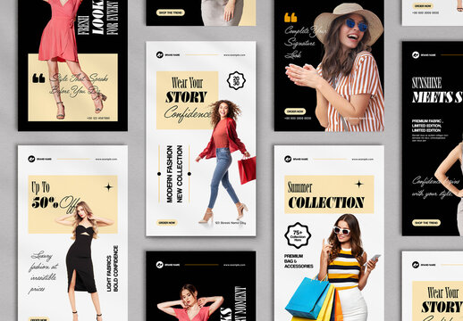 Fashion Sale Story Post Template Layout