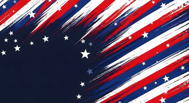 Happy 4th of july and independence day patriotic american flag stripes and stars background