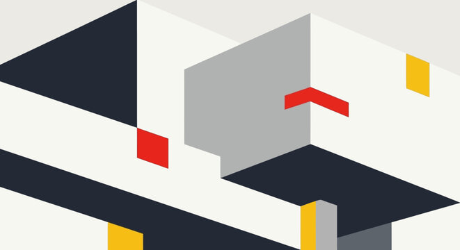 Minimalist geometric abstract background - modern patterns
