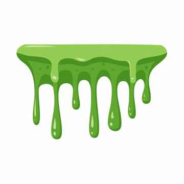 Green slime dripping
