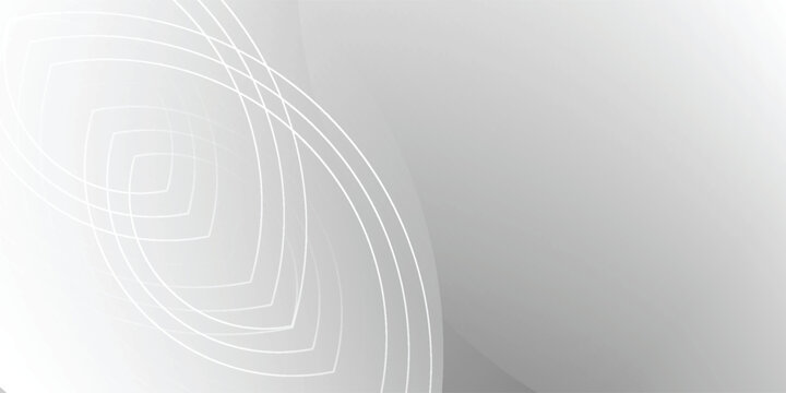 Minimalist abstract background of overlapping ellipse lines pattern, soft gray gradient background, for business Presentation, professional website, report template.