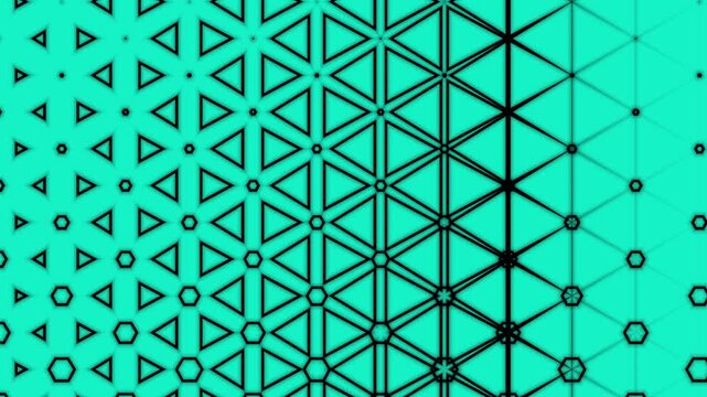 Seamless hexagonal data grid background loop. Abstract technology matrix pattern for professional high-tech corporate videos. 4K.