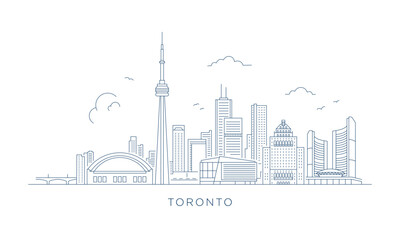 Naklejka premium Dubai Skyline Minimalist Line Art 