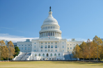 Obraz premium The U.S. Capitol Building, a landmark building in Washington, D.C.