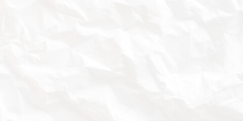 Obraz premium Crumpled white paper texture background with soft folds and creases for design and layout