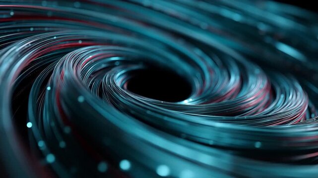 Abstract Vortex Swirl Fiber Optics Technology Deep Space Galaxy Mysterious Wonder