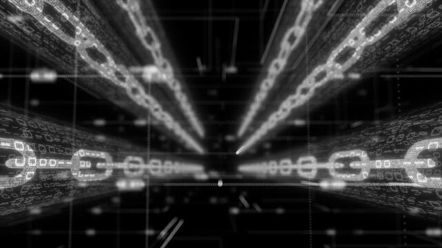 white color big data analytics binary code network data hi tech design flow AI technology background