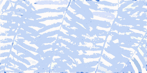 fern frond pattern on light blue background © Bibhas