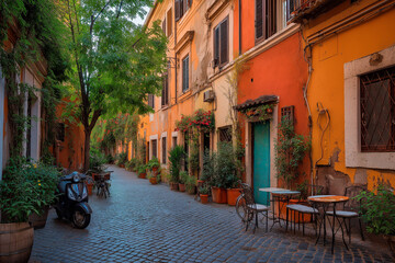 Obraz premium narrow street in venice