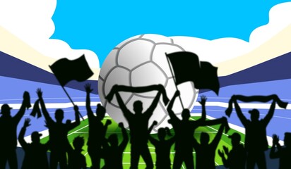 Football world cup 2026 poster and banner. Soccer cup tournament. Soccer World championship tournament matches starting from june. Biggest sports game. © Sami