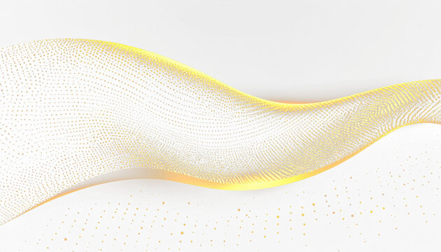 golden halftone gradient strip, abstract dotted fade pattern, decorative design for banners and posters, isolated on transparent background.