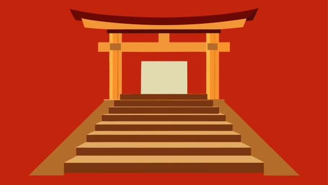 Traditional japanese torii gate