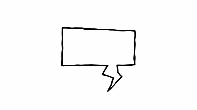 Thinking cartoon cloud doodle, Talk  bubble alpha channel