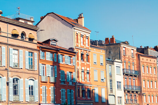 France, Haute-Garonne, Toulouse, Old town, Historic buildings at Place Saint-Etienne