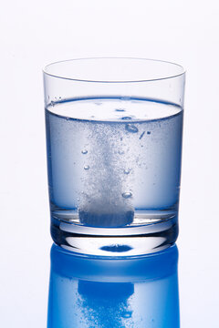 Tablet in glas of water