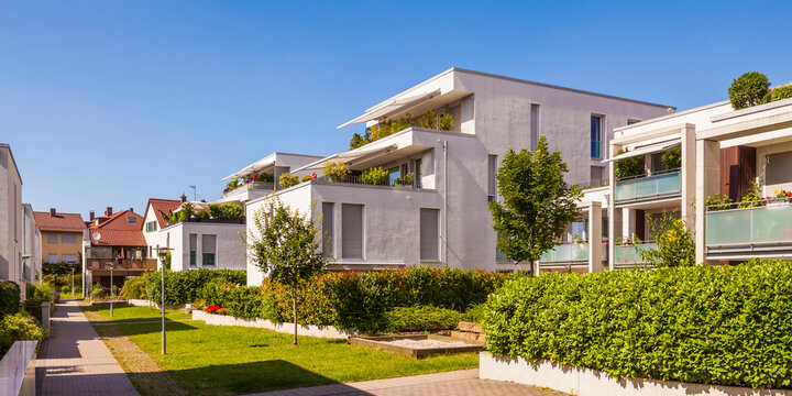 Germany, Fellbach, passive house development area
