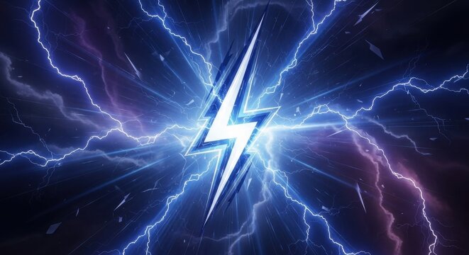 Electric Lightning Bolt Explosion