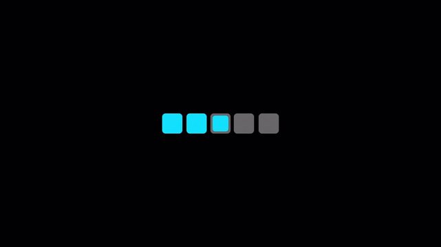  monitors system processing updates online Digital progress bar animation on transparent background  Interactive progress bar indicates software download animation in 4K animation with alpha channel 