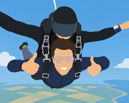 freefall skydiving jumping