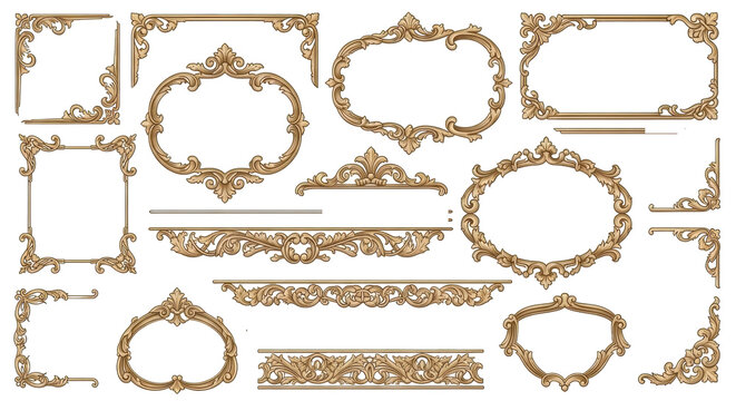 Elegant Ornate Gold Picture Frames Collection