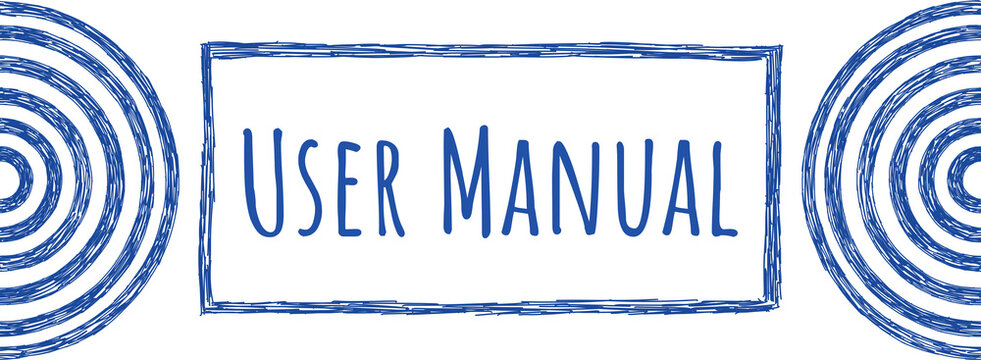 User Manual Ball Pen Texture Circles Rectangle Text Horizontal 