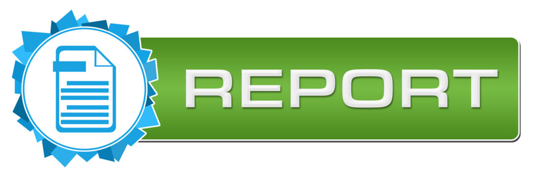 Report Blue Green Random Shapes Circle Bar 