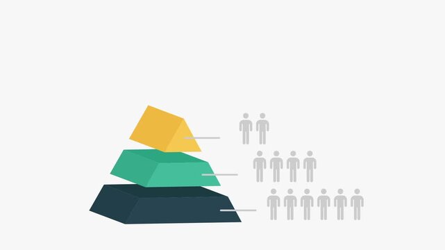 Animated infographic elements for business presentation. Business intelligence and financial performance analysis report