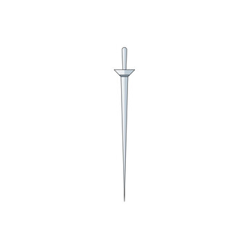 Fantasy RPG Sword with Golden Hilt Illustration