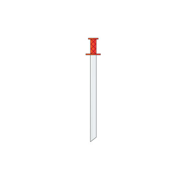 Ancient Warrior Broadsword with Pointed Pommel Illustration