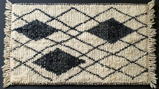 Beni Ouarain rug carpet geometric texture ethnic Moroccan decor