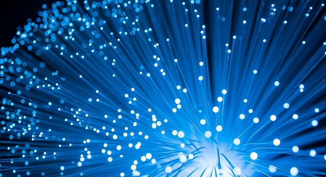 Abstract digital network data visualization concept.