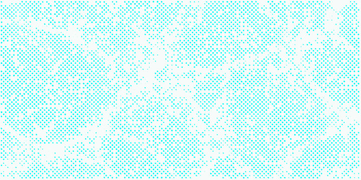 cyan dot pattern on white background dots