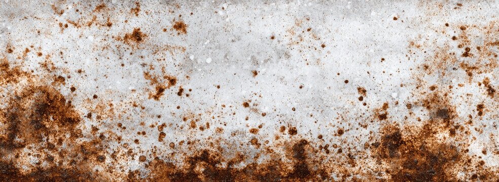 Textured background with rust-colored spatter fading towards white