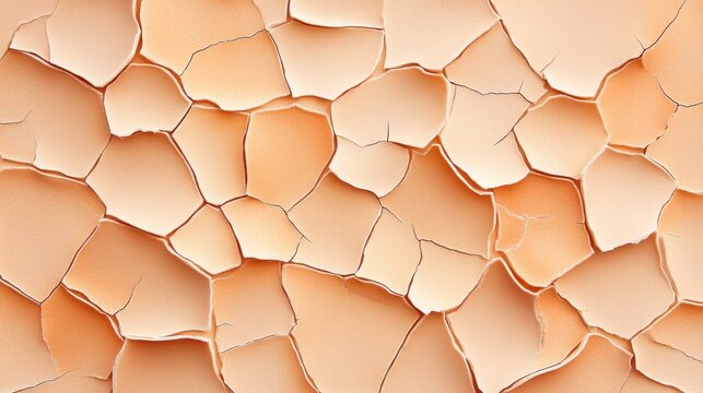 Cracked egg shells forming a natural pattern with light brown surface texture