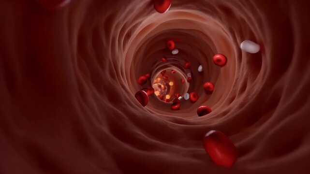 Ebola virus in blood stream.