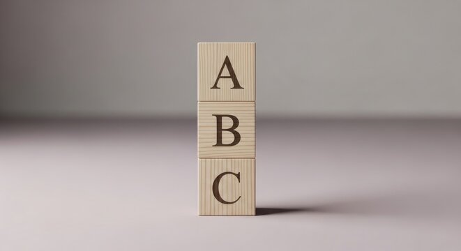 Celebrating teacher's day with abc blocks for learning and education