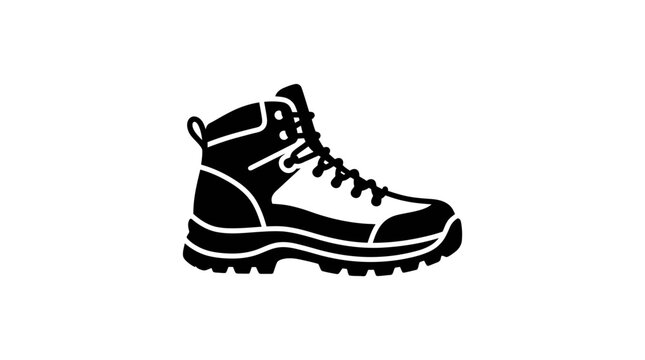 Hiking Boot Silhouette Icon