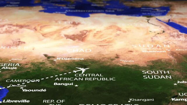 Flight From Rio Brazil to Doha QATAR with flag pins