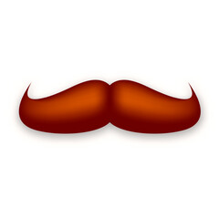 Fototapeta premium Mustache icon in classic style. Hipster, barber, retro, vintage facial hair symbol for logo, branding, poster, sticker, fashion, barbershop and design projects. Vector illustration