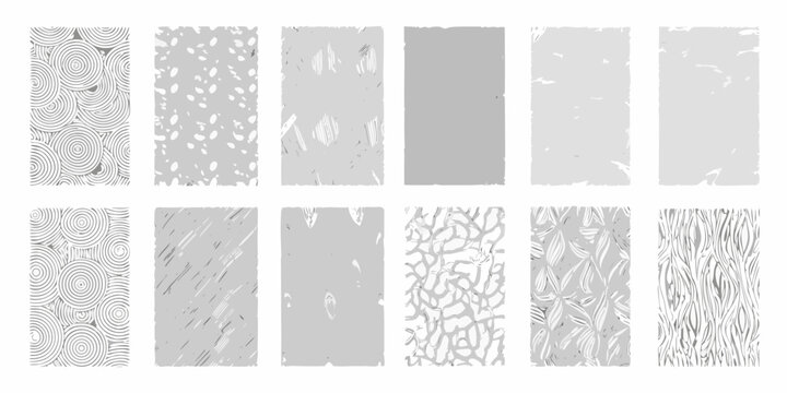 collection of twelve texture swatches vector pattern